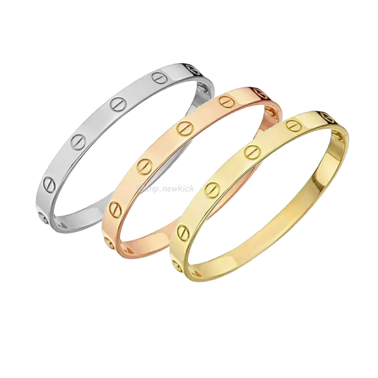 Cartier 18k Love Bracelets Gold Silver Rosegold (1) - newkick.vip